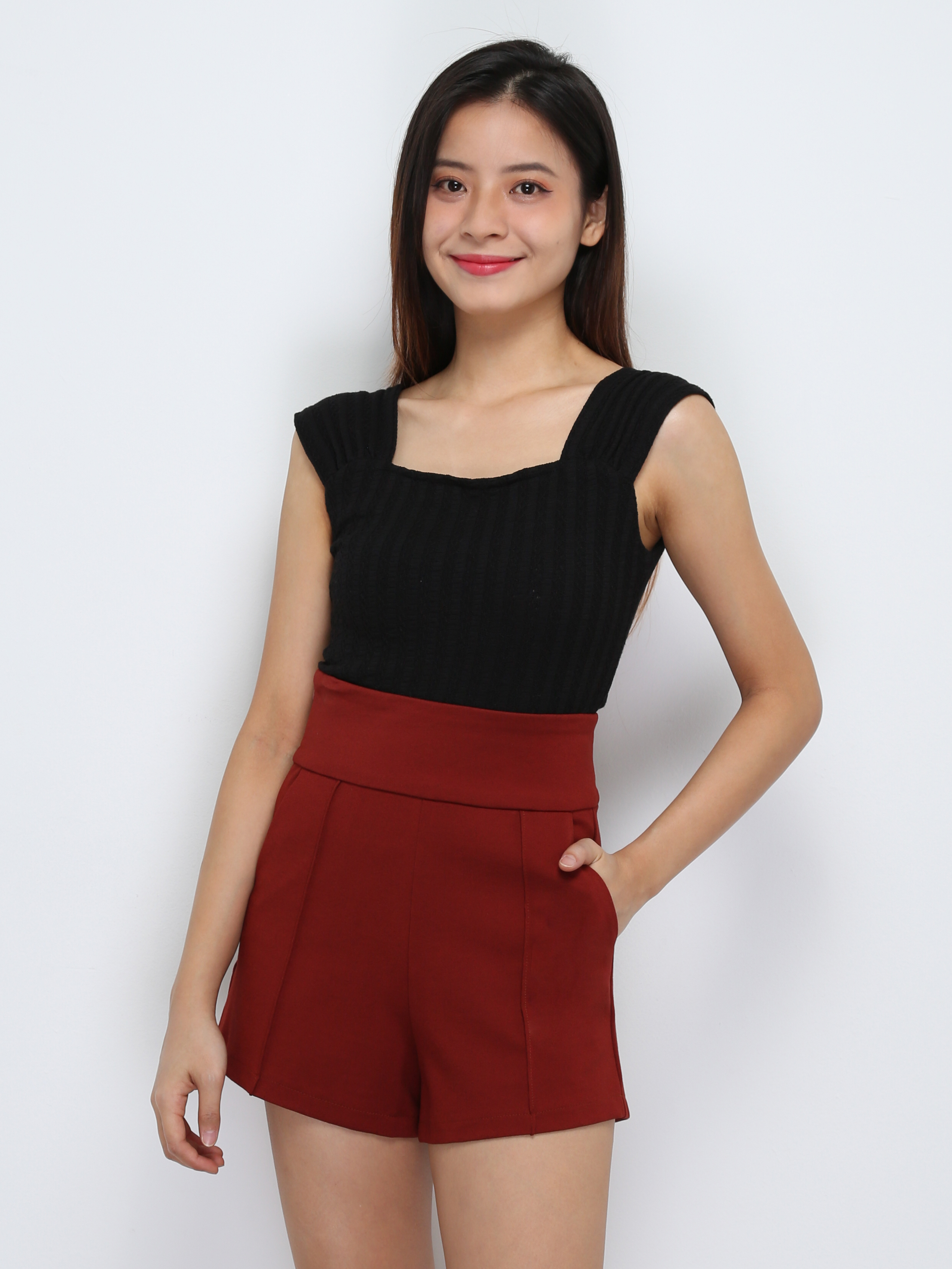 Front Pocket Pleated Short Pant 29615