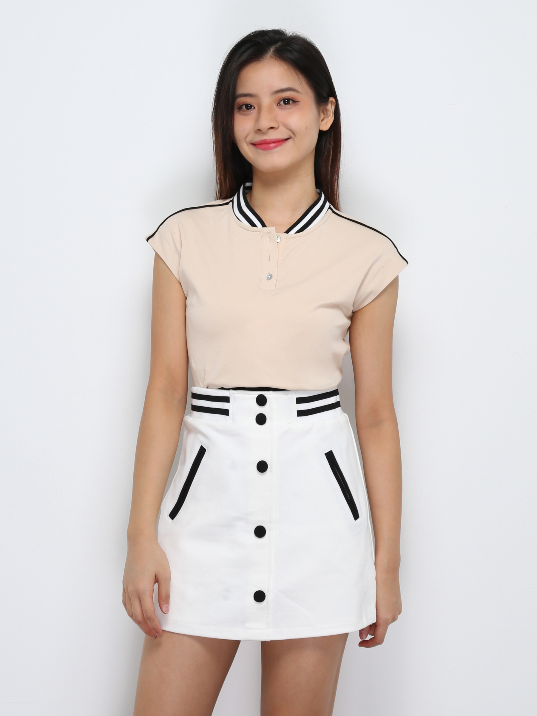 Front Button Skirt Pants 29587