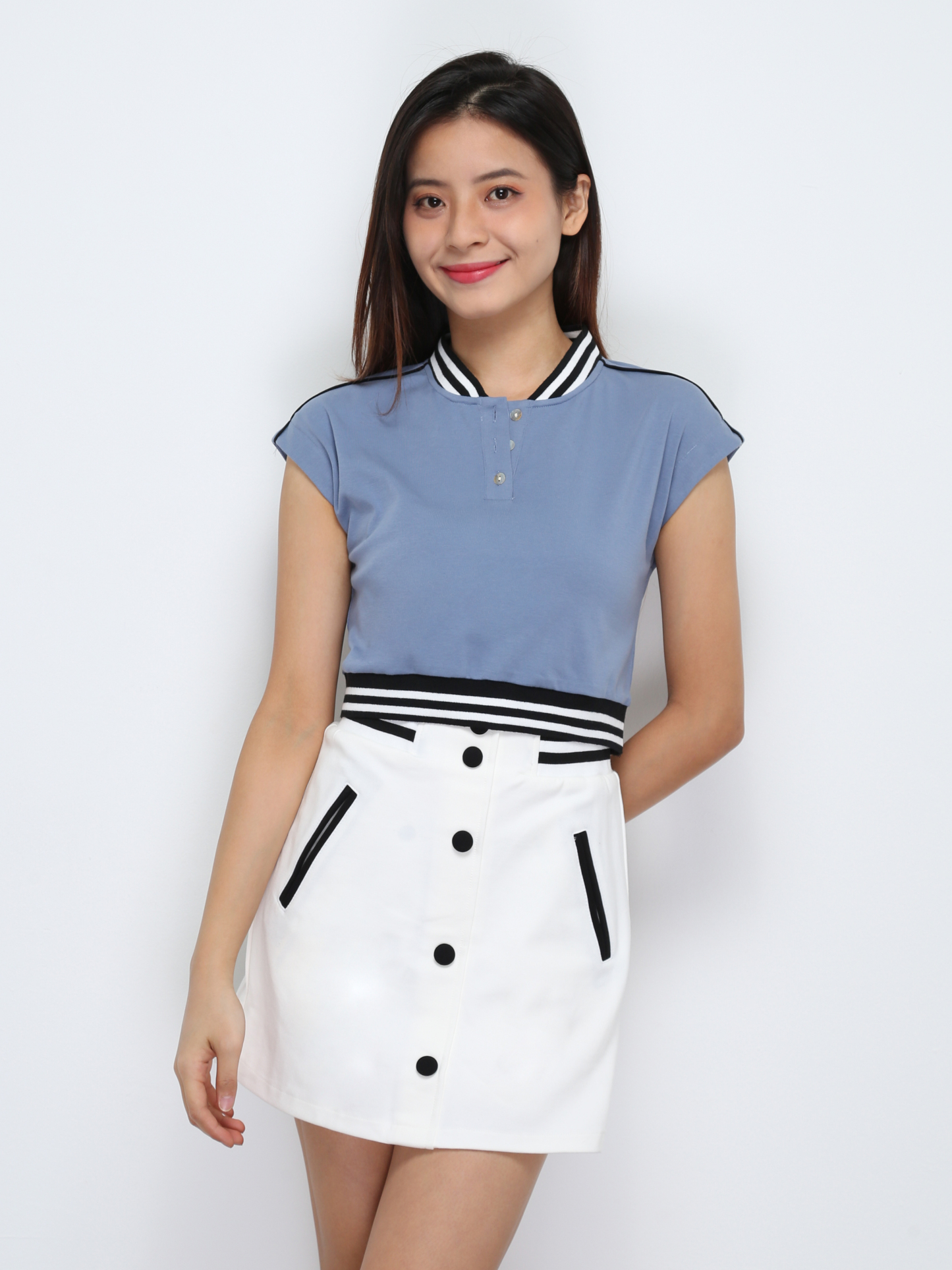 Sleeveless Front Button Top 29509 (PREORDER)