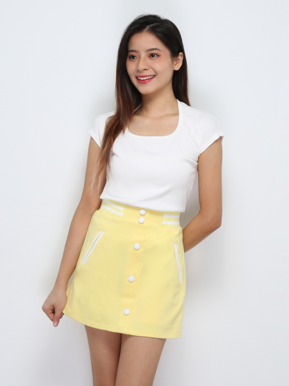 Front Button Skirt Pants 29587