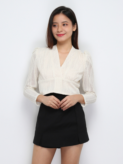 High Waist With Split SKirt Pants 29589