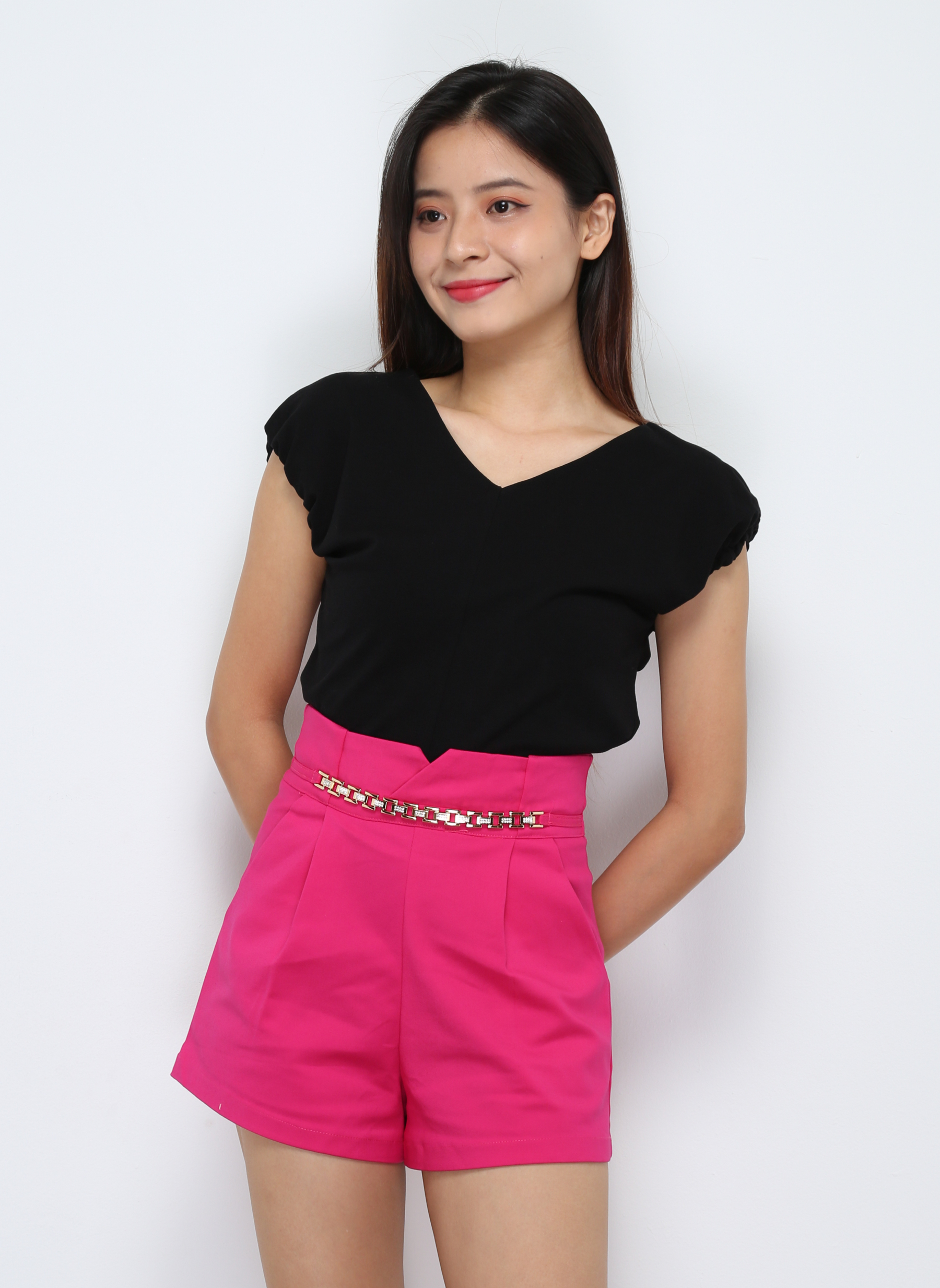 Sleeveless V Neck Top 29667