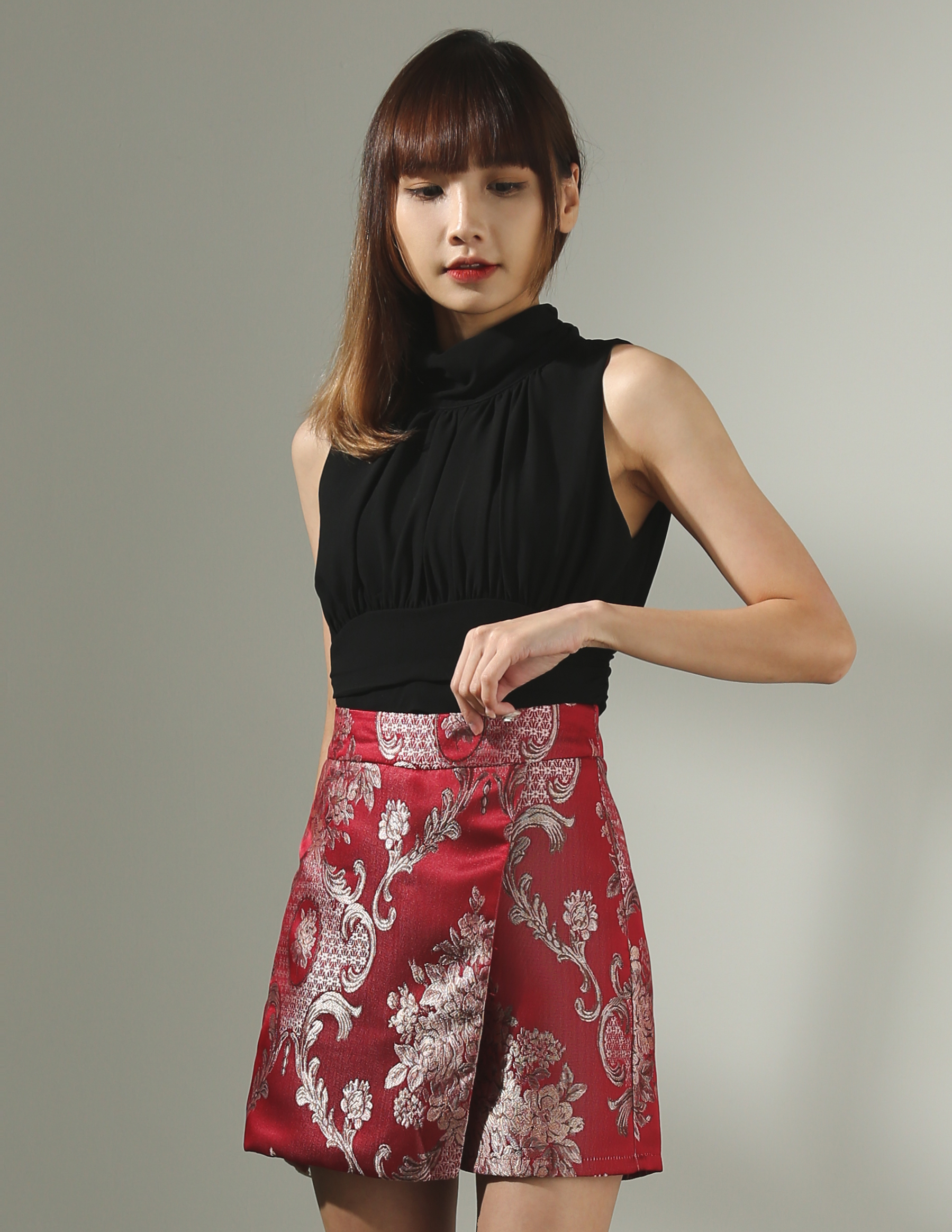 [PREORDER] Wrap Side Pocket Skirt Pants AC719