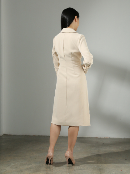 [PREORDER] Front Zip Irregular Long Dress AC424