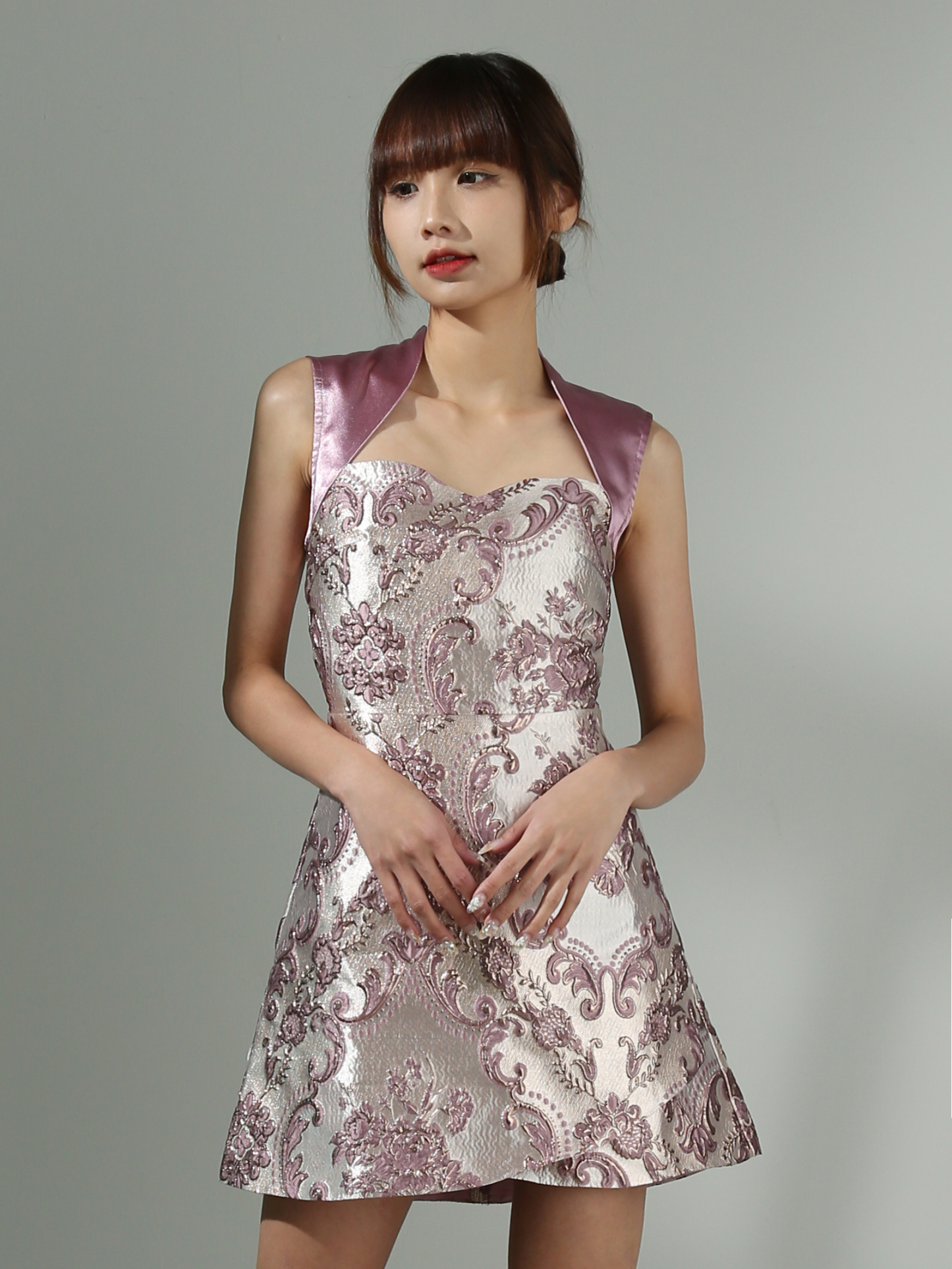 Fake Two Piece Sleeveless Dress AC416