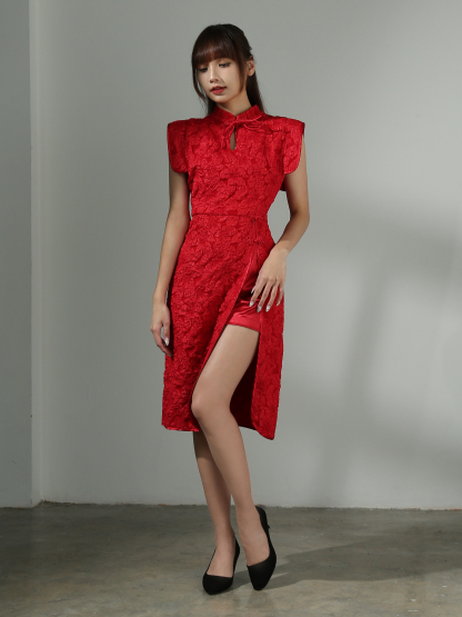 [PREORDER]Floral Cheongsam Dress Set AC413 (SPO)