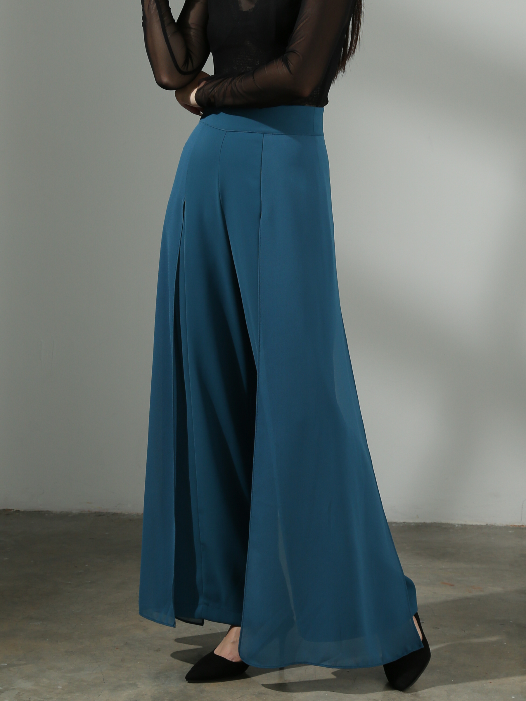 [PREORDER] High Waist With Net Long Pants AC523