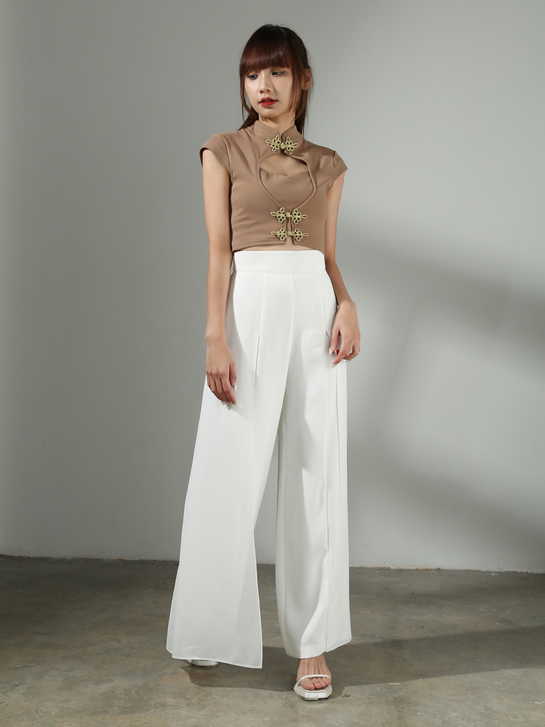 [PREORDER] High Waist With Net Long Pants AC523