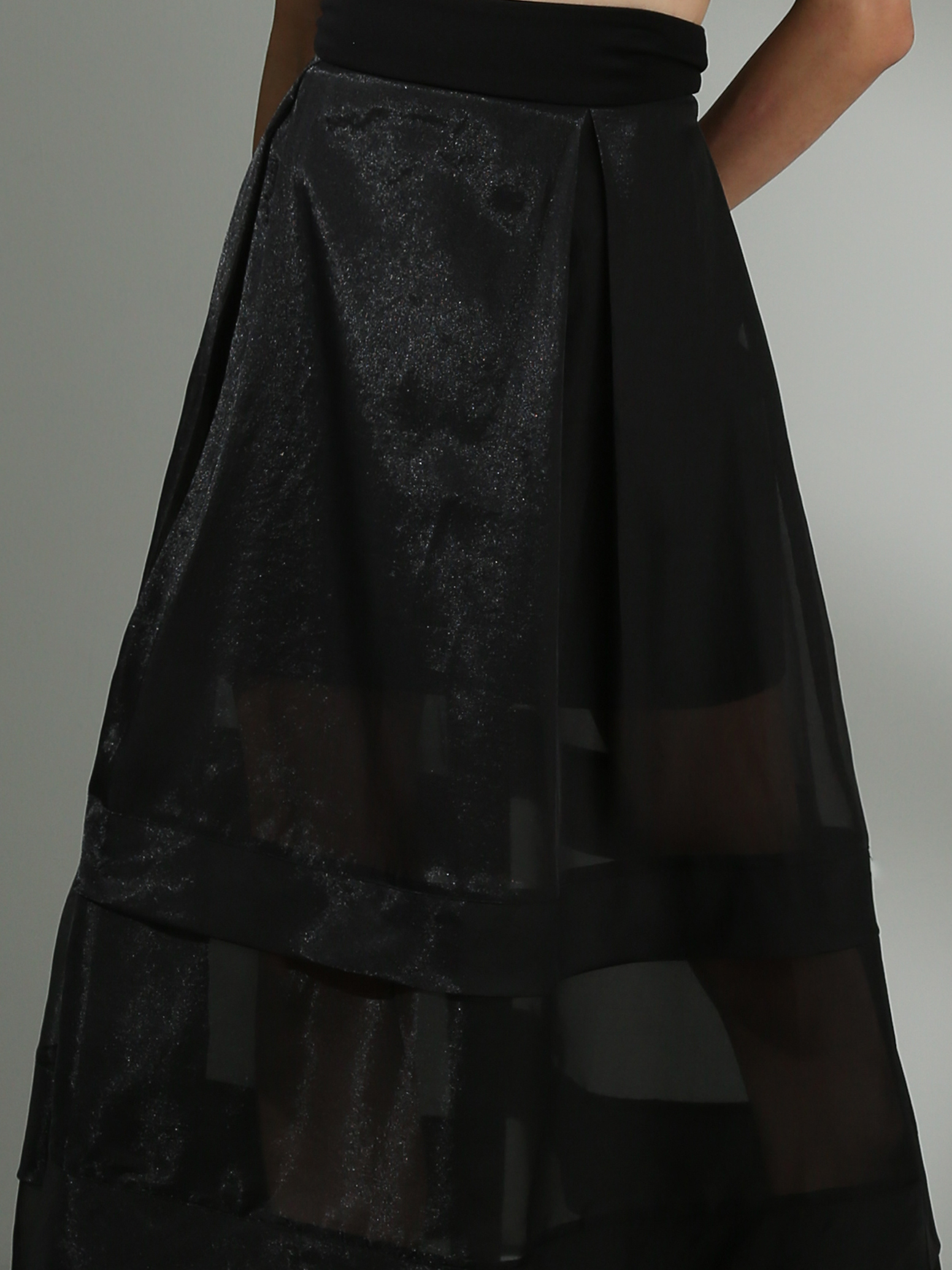 [PREORDER] High Waist With Net Long Skirt AC423