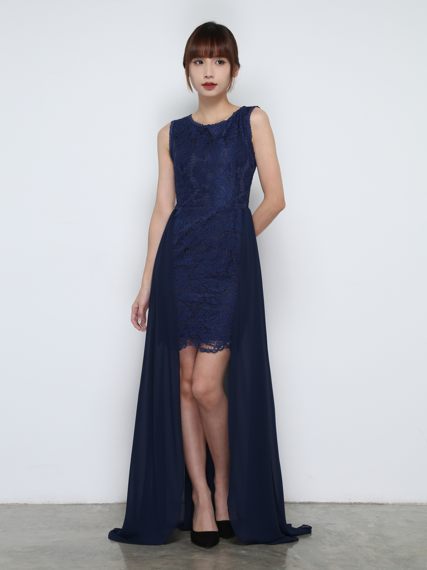 Lace Sleeveless Dress 31922