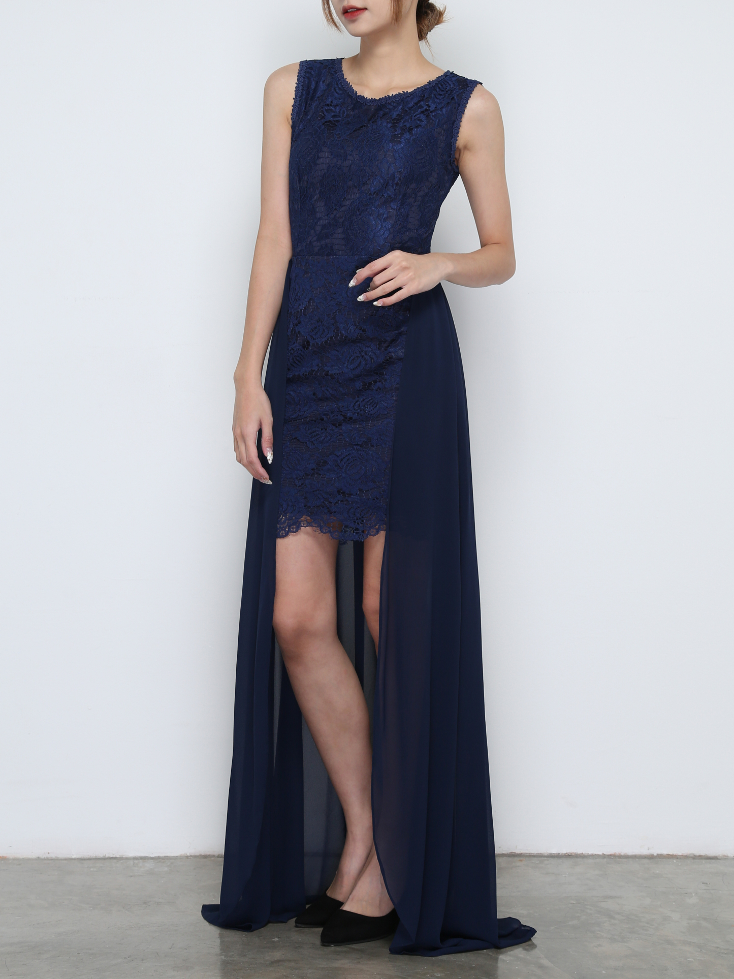 Lace Sleeveless Dress 31922