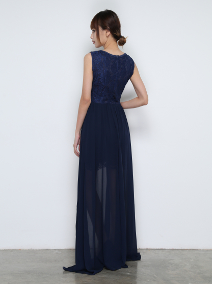 Lace Sleeveless Dress 31922