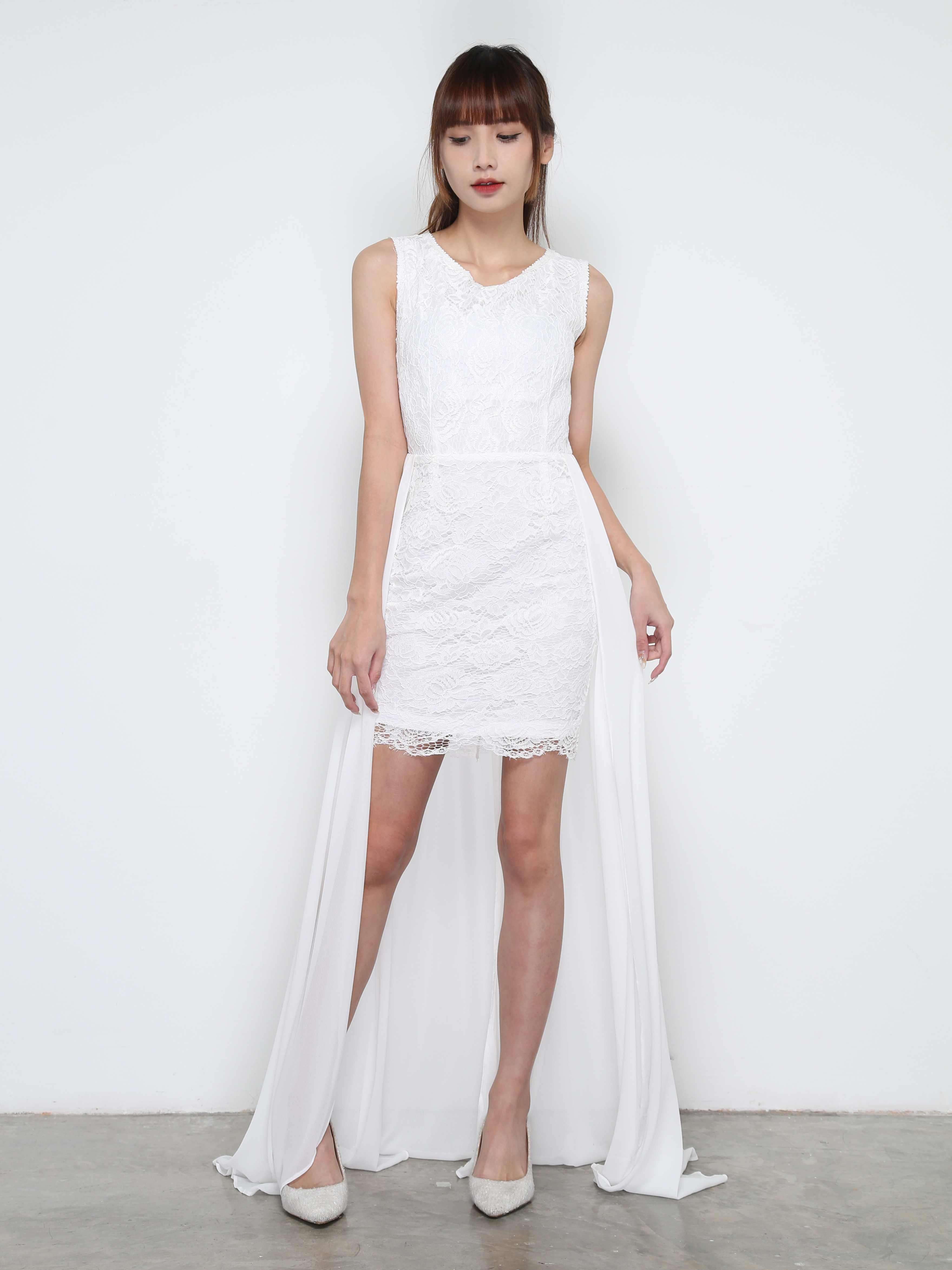 Lace Sleeveless Dress 31922