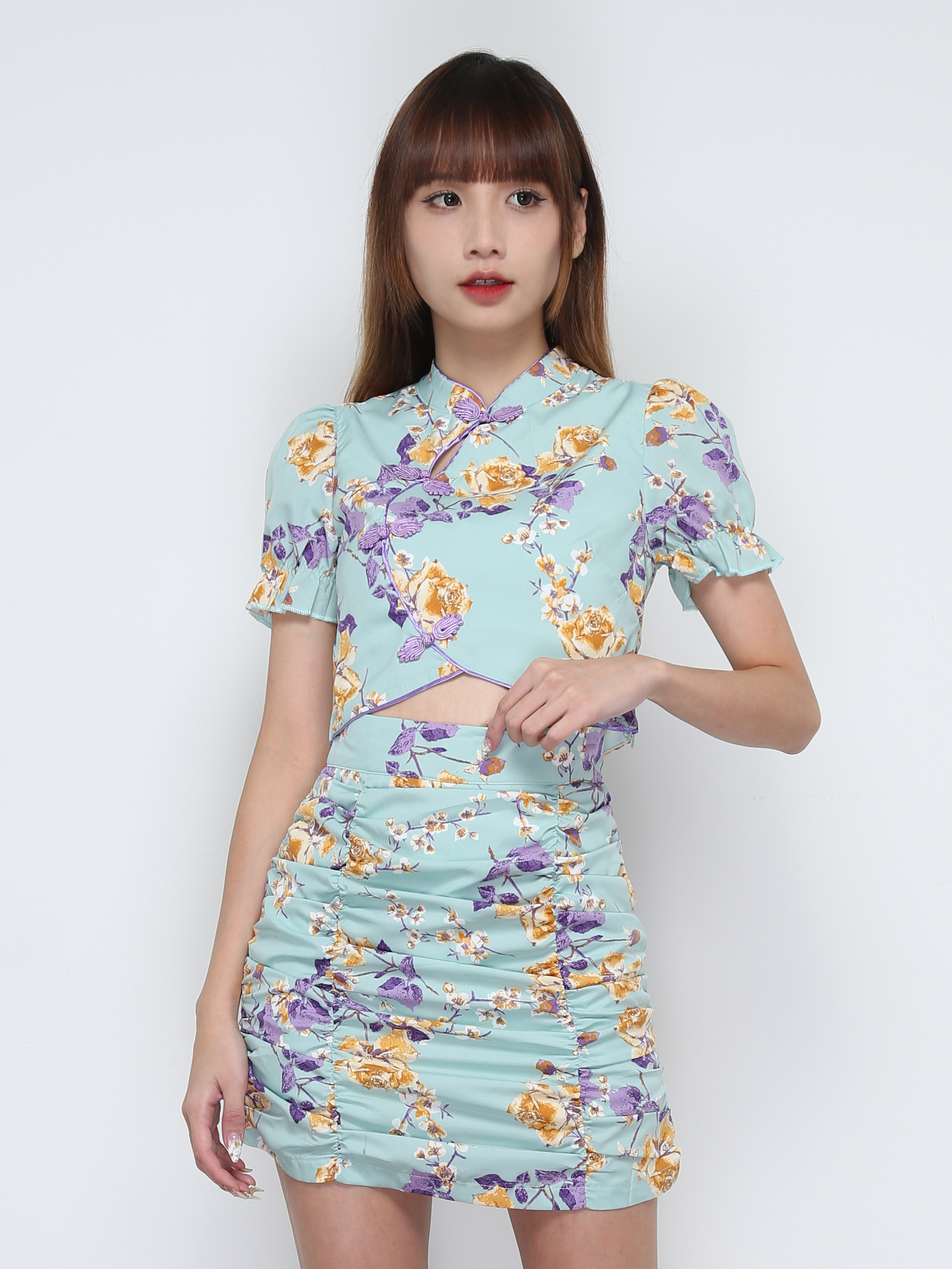 Floral Cheongsam Set 31958