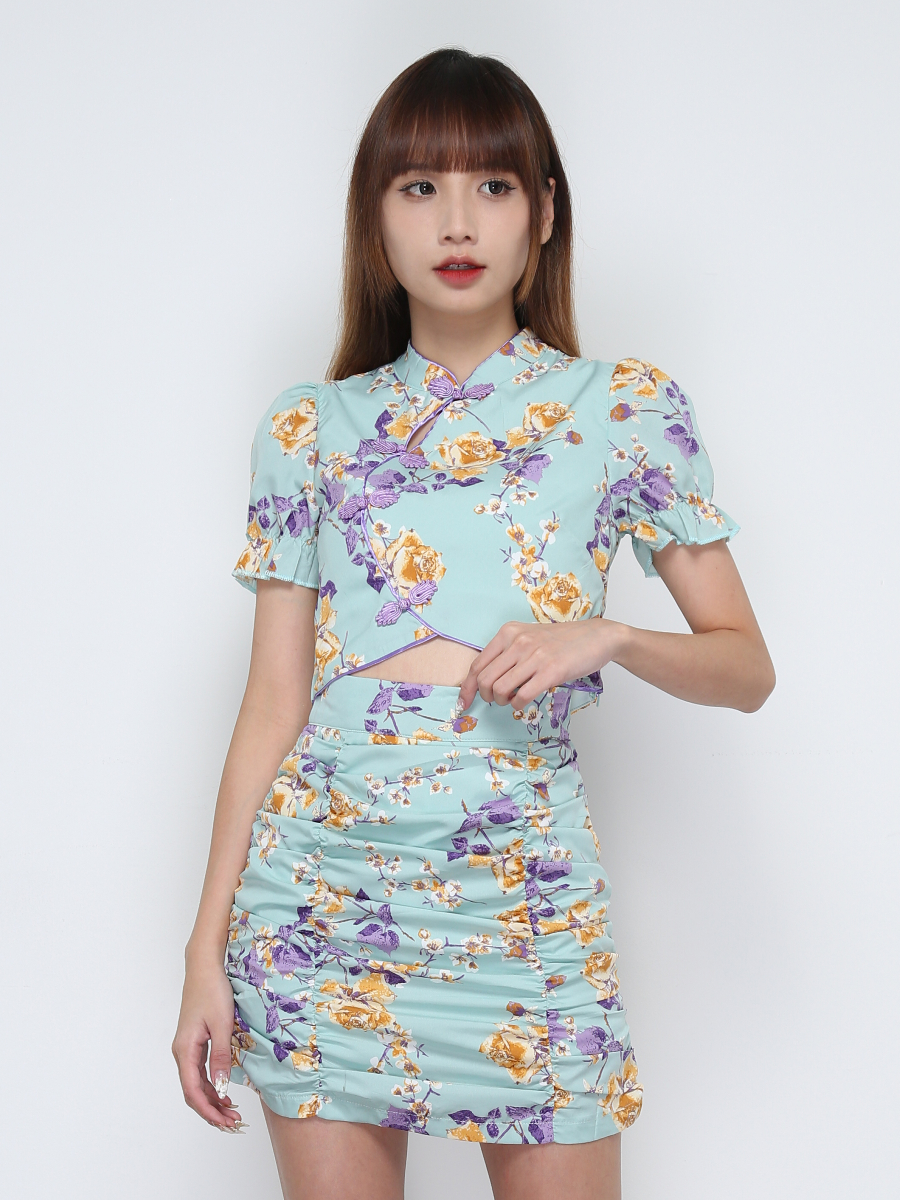 Floral Cheongsam Set 31958