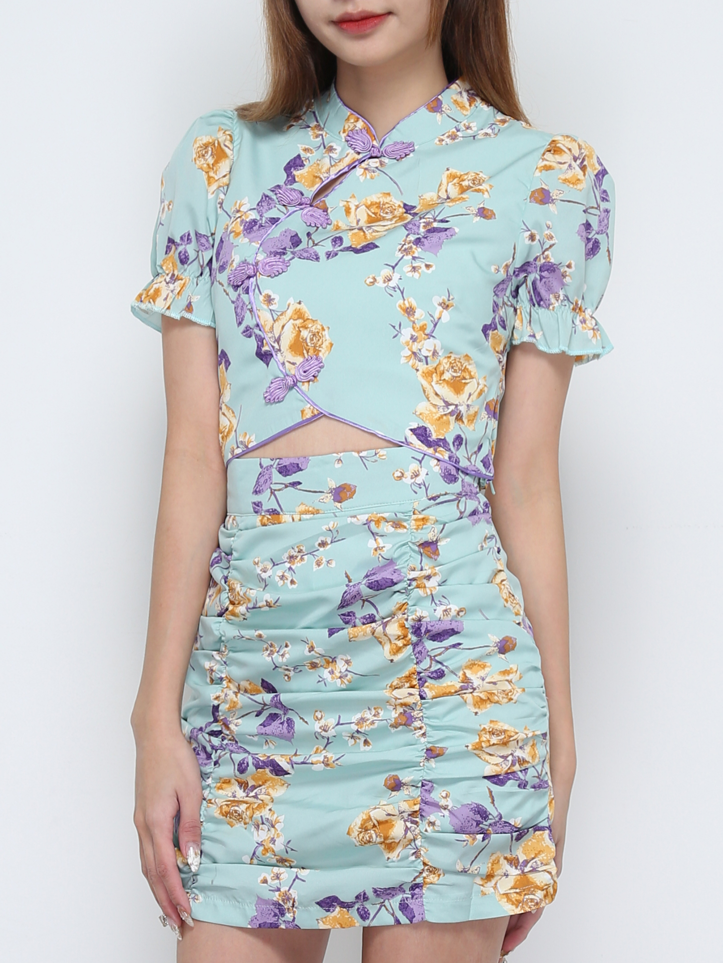 Floral Cheongsam Set 31958