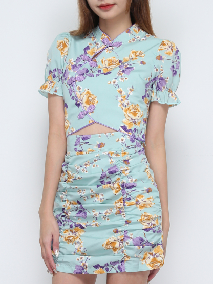 Floral Cheongsam Set 31958