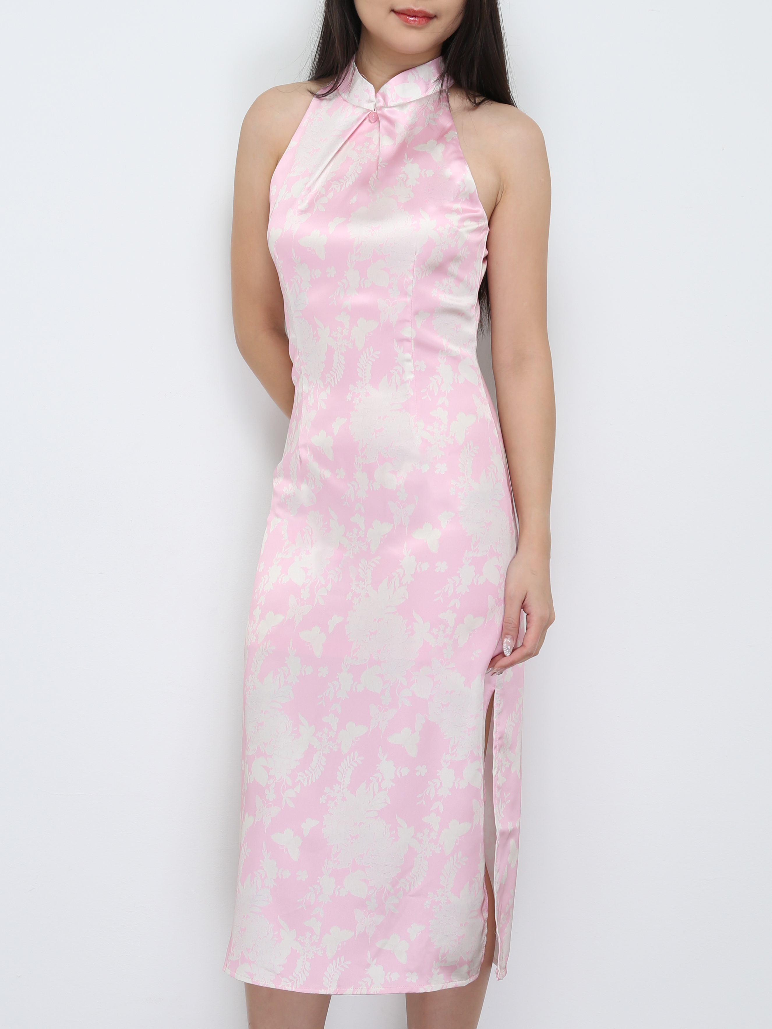 Halter Cheongsam Dress 30611