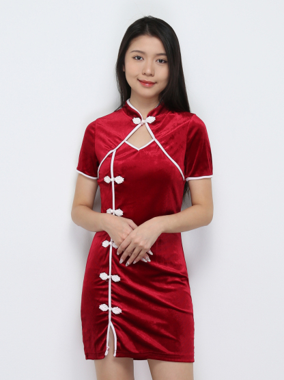Short Sleeve Cheongsam 31715