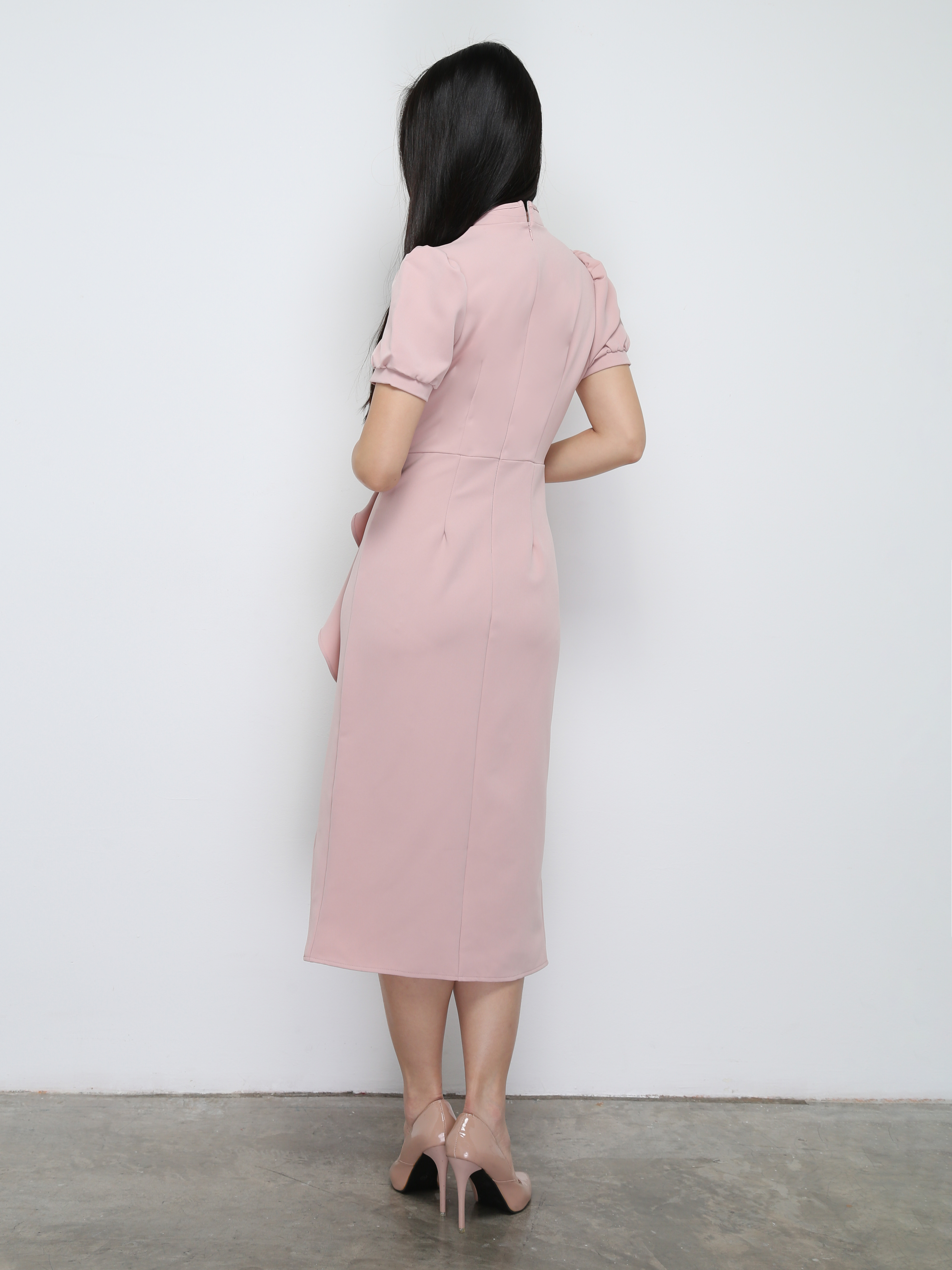 Chinese Button Ruffles Dress 31111