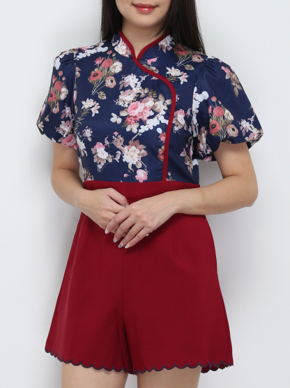 Flower Cheongsamjumpsuit 19103