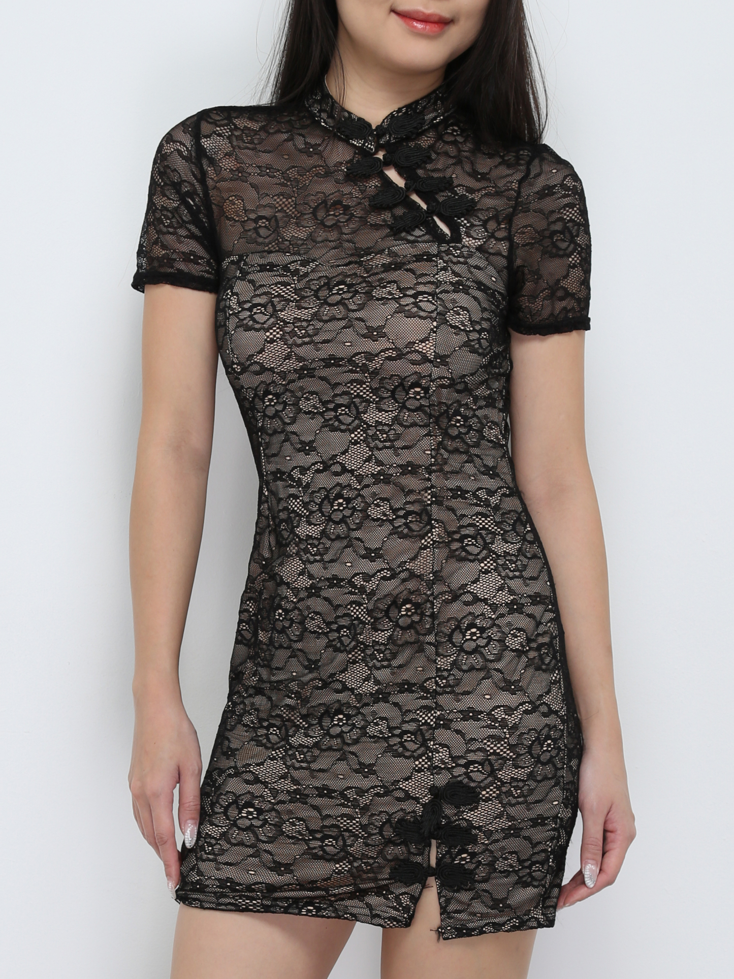 Lace Cheongsam Dress 19605