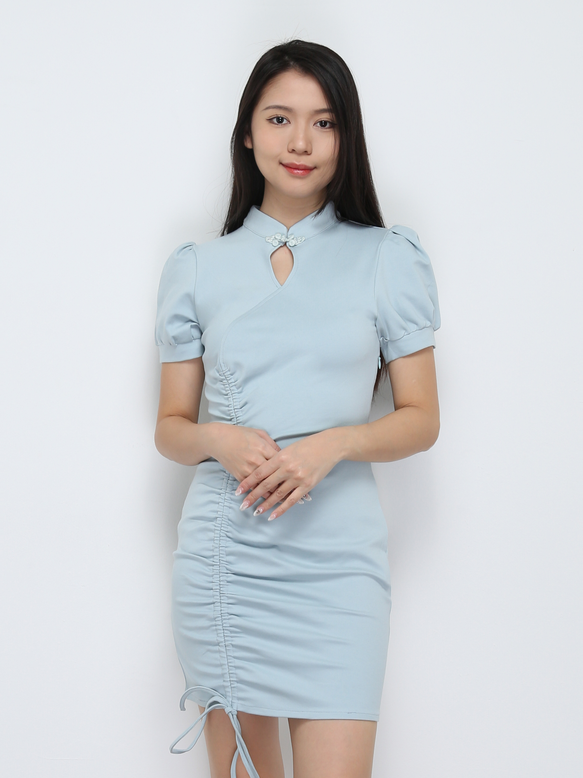 Cheongsam Side Drawstring Dress 30499