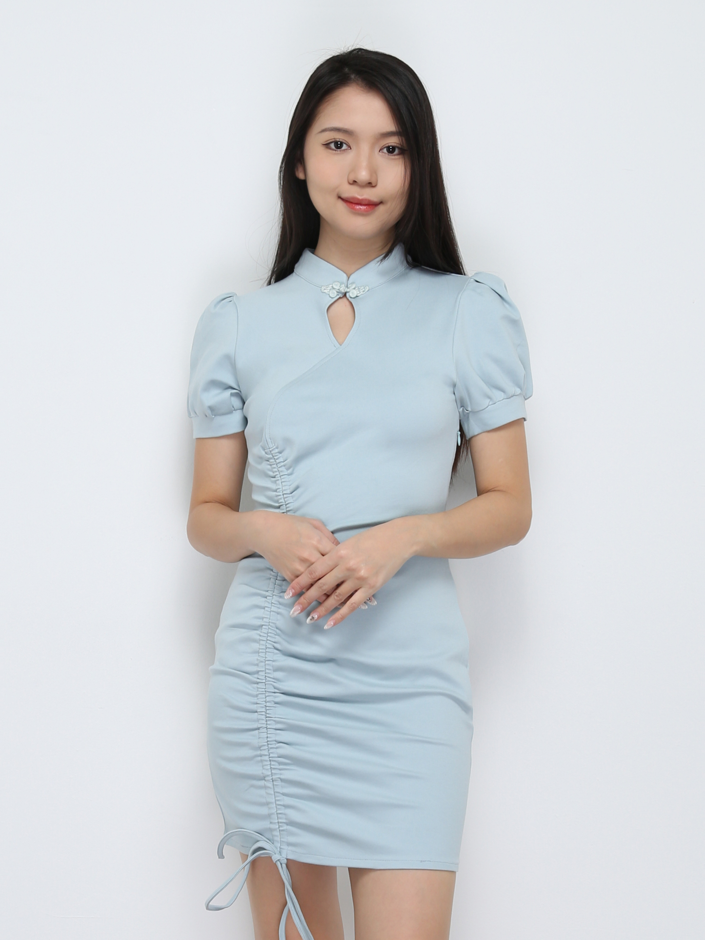 Cheongsam Side Drawstring Dress 30499