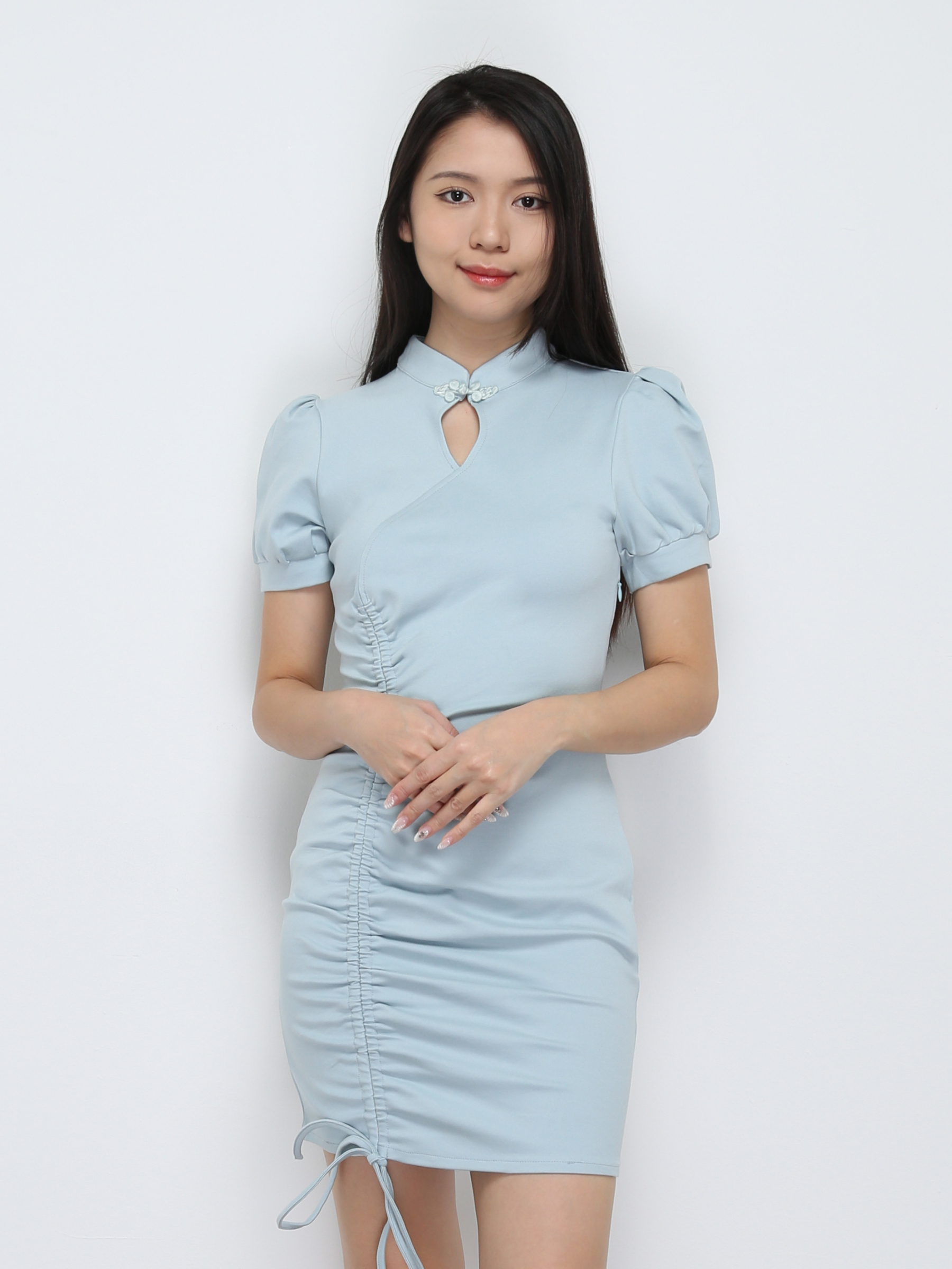 Cheongsam Side Drawstring Dress 30499