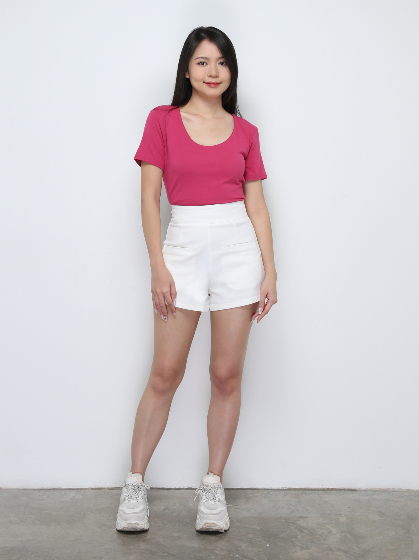 Plain U Neck Top 29429