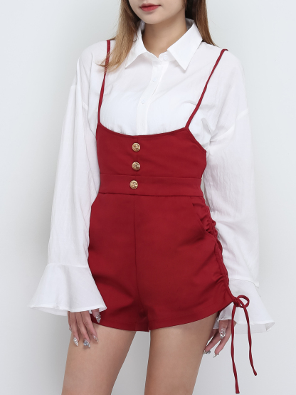 Side Drawstring With Strap Short pants 29130