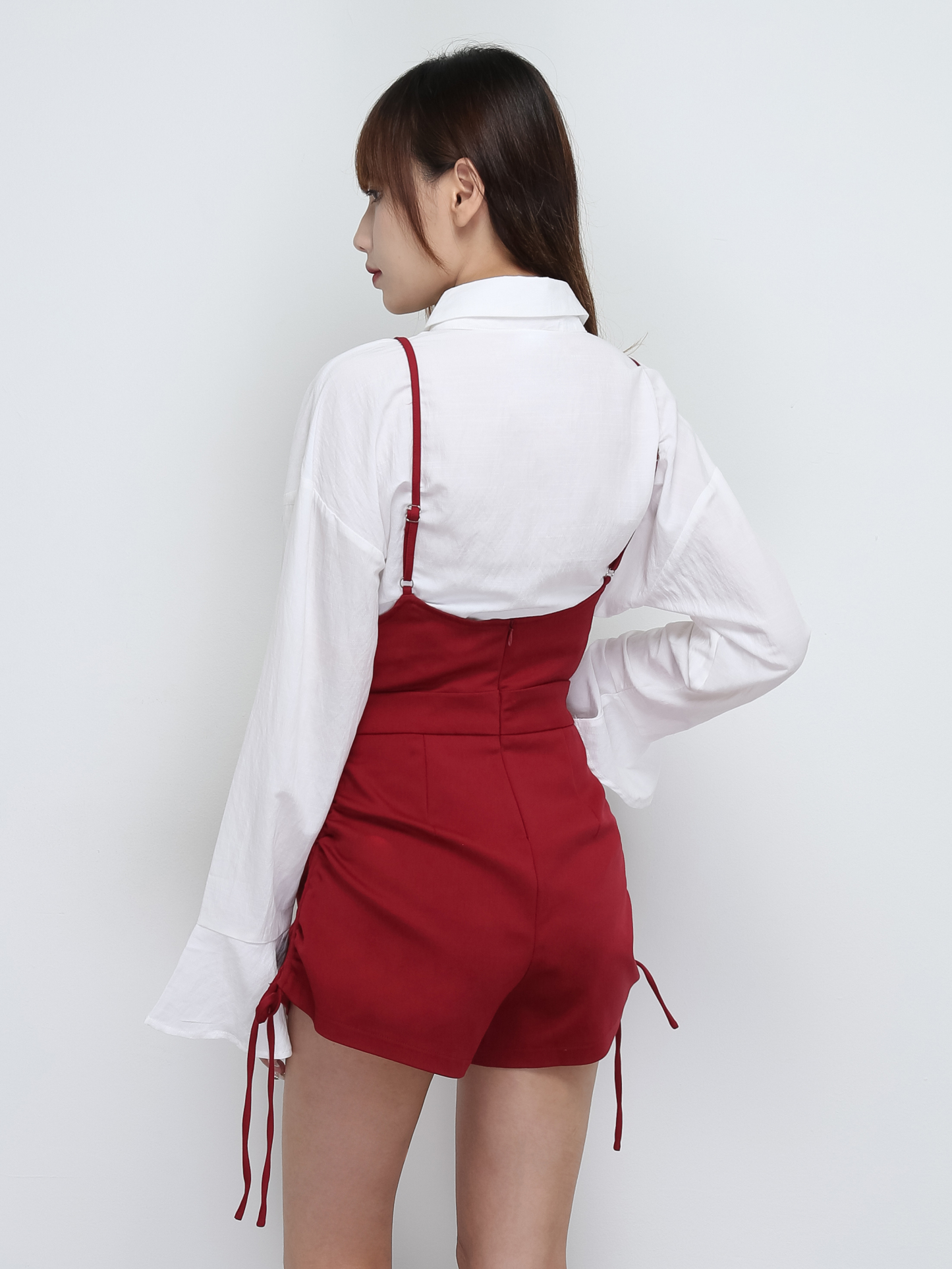 Side Drawstring With Strap Short pants 29130