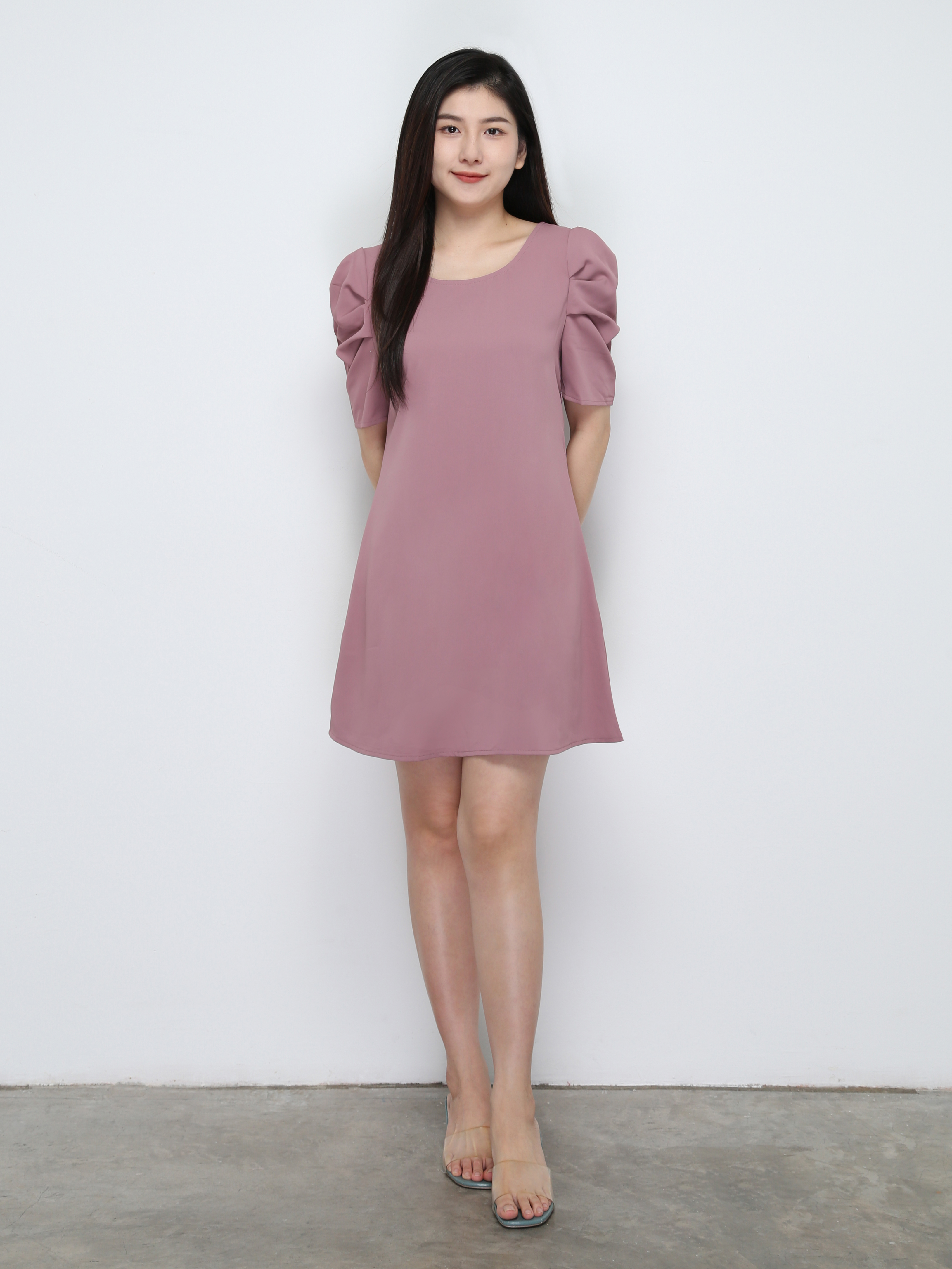 Front Decorative Ribbon Dress 29745