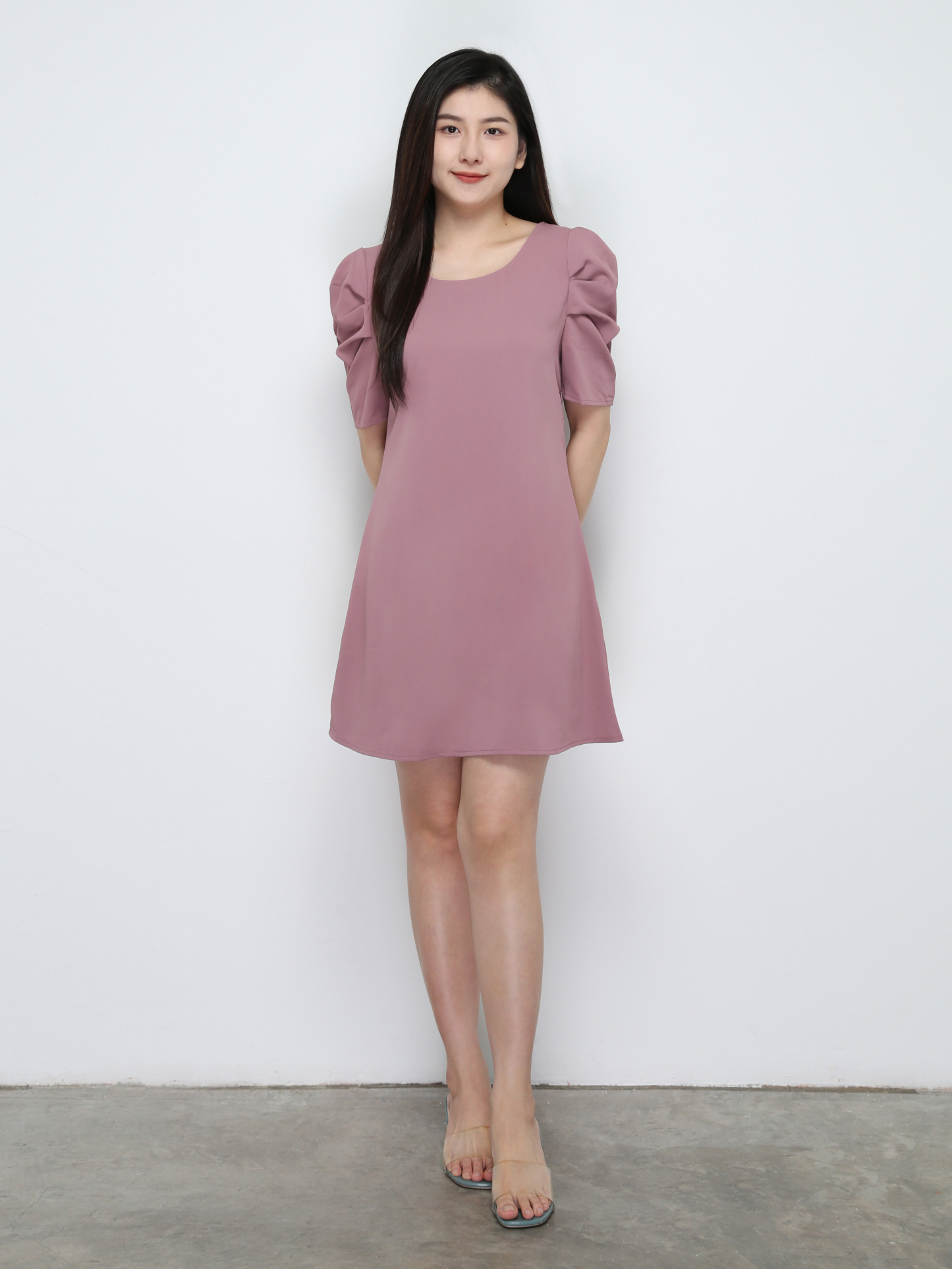 Front Decorative Ribbon Dress 29745