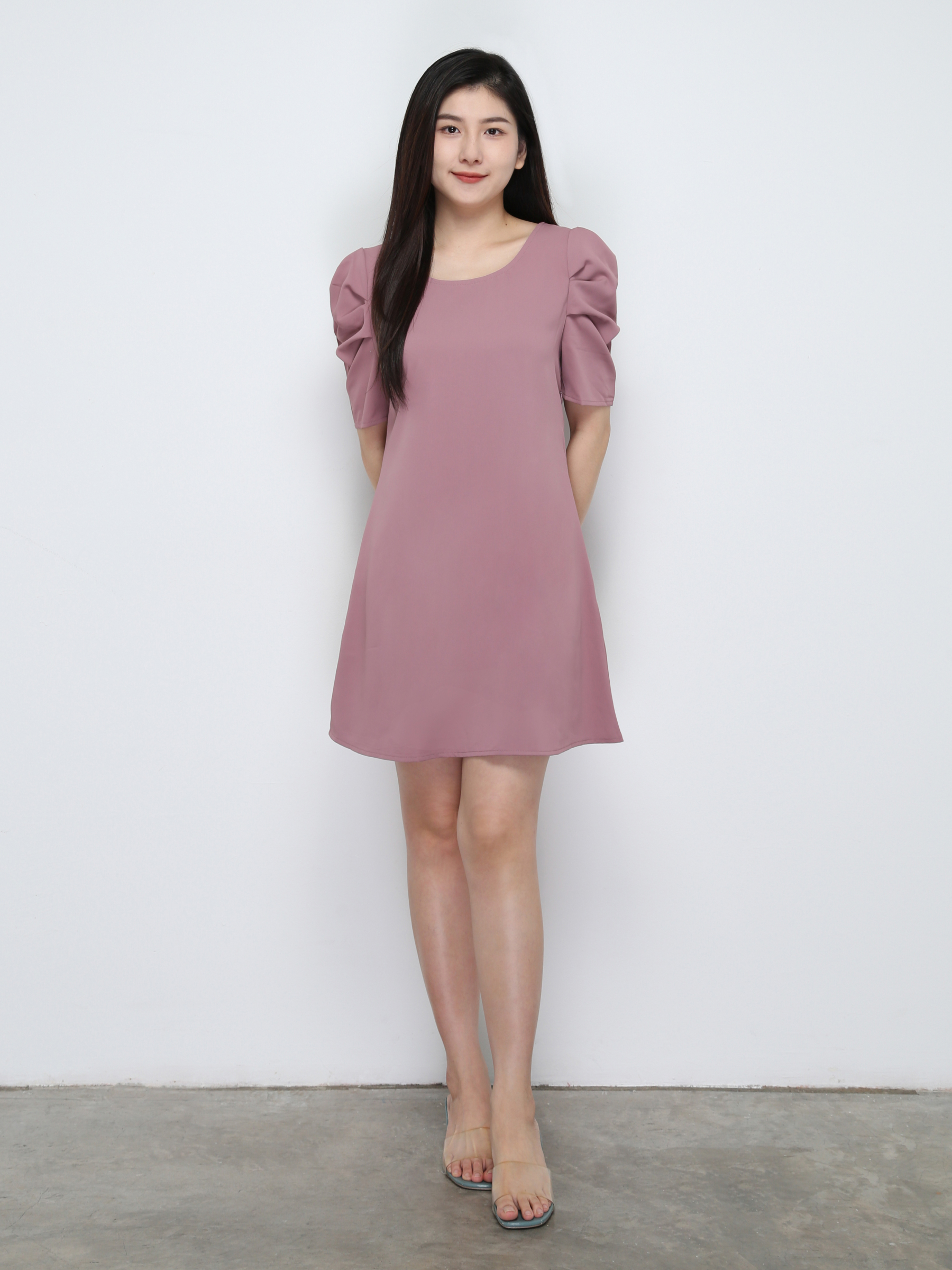 Front Decorative Ribbon Dress 29745