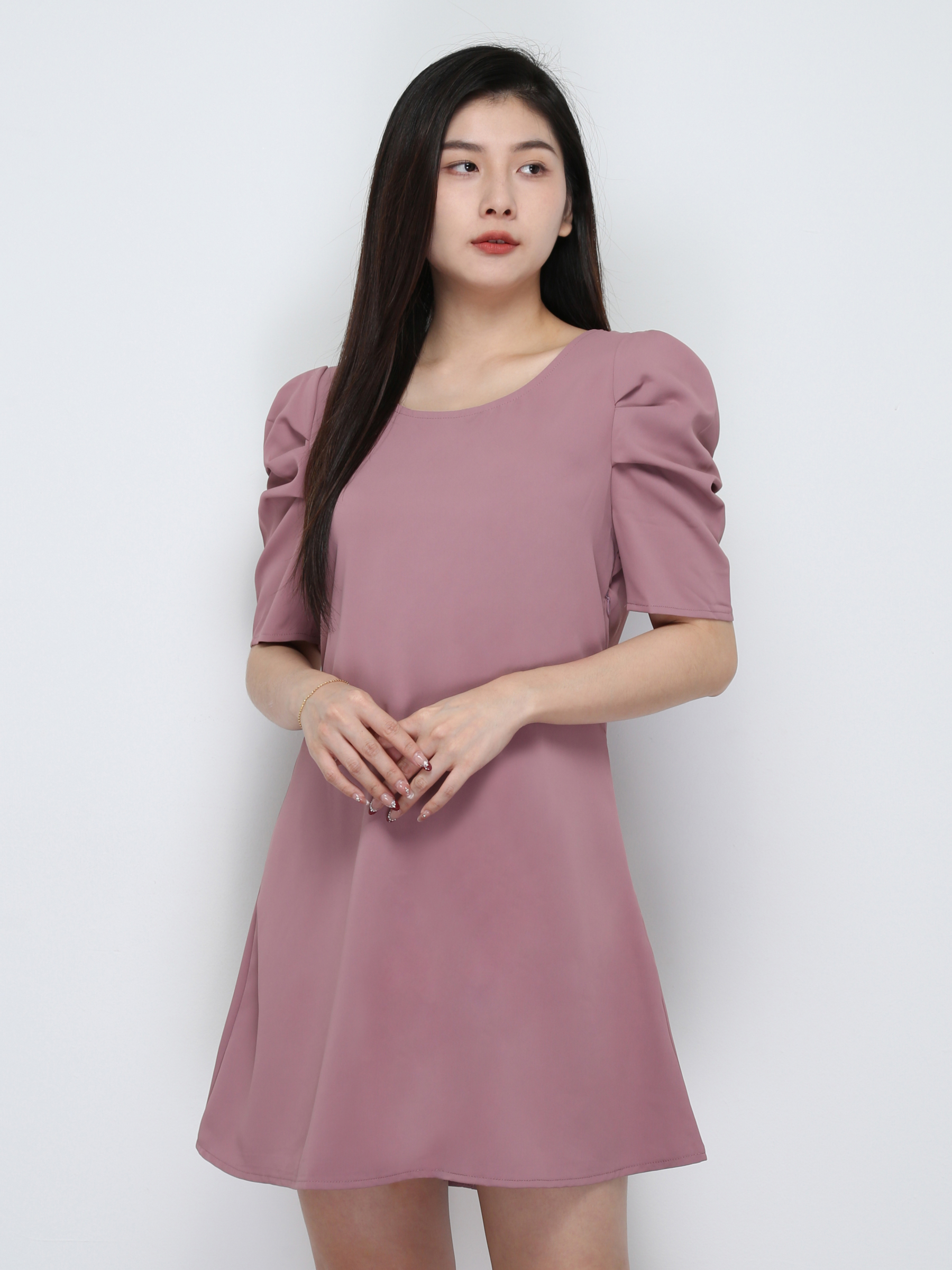 Front Decorative Ribbon Dress 29745