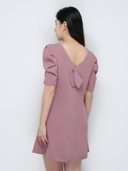 Front Decorative Ribbon Dress 29745