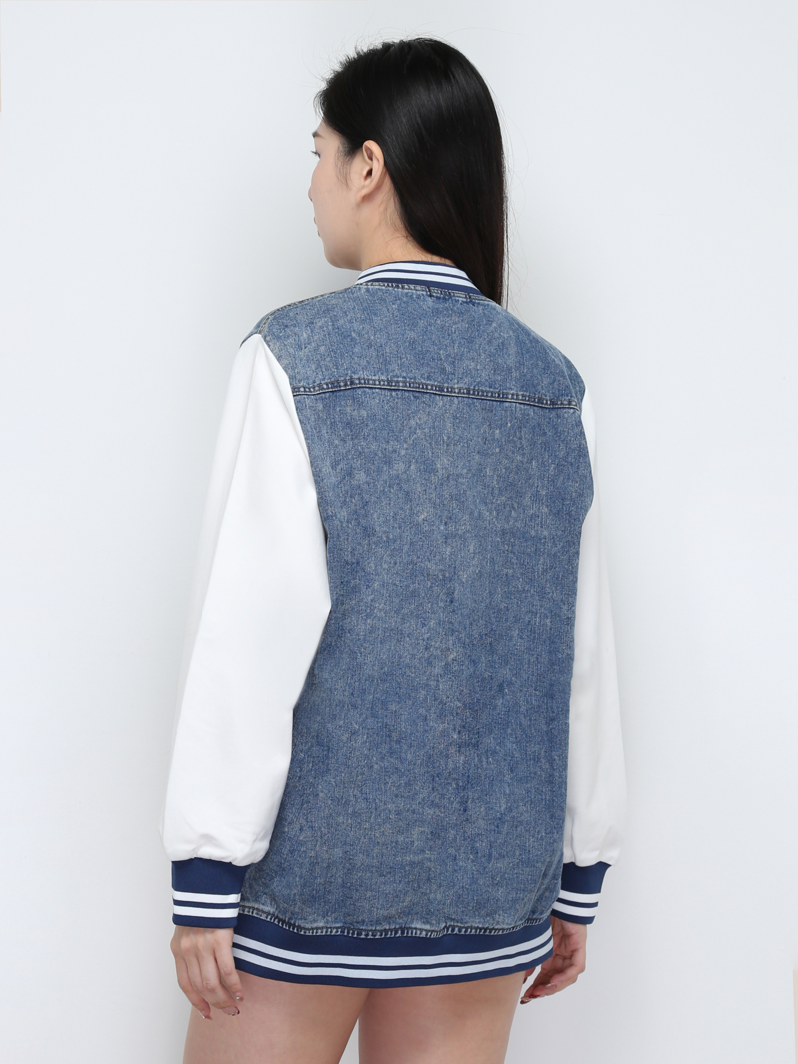 Denim Baseball Jacket 29712