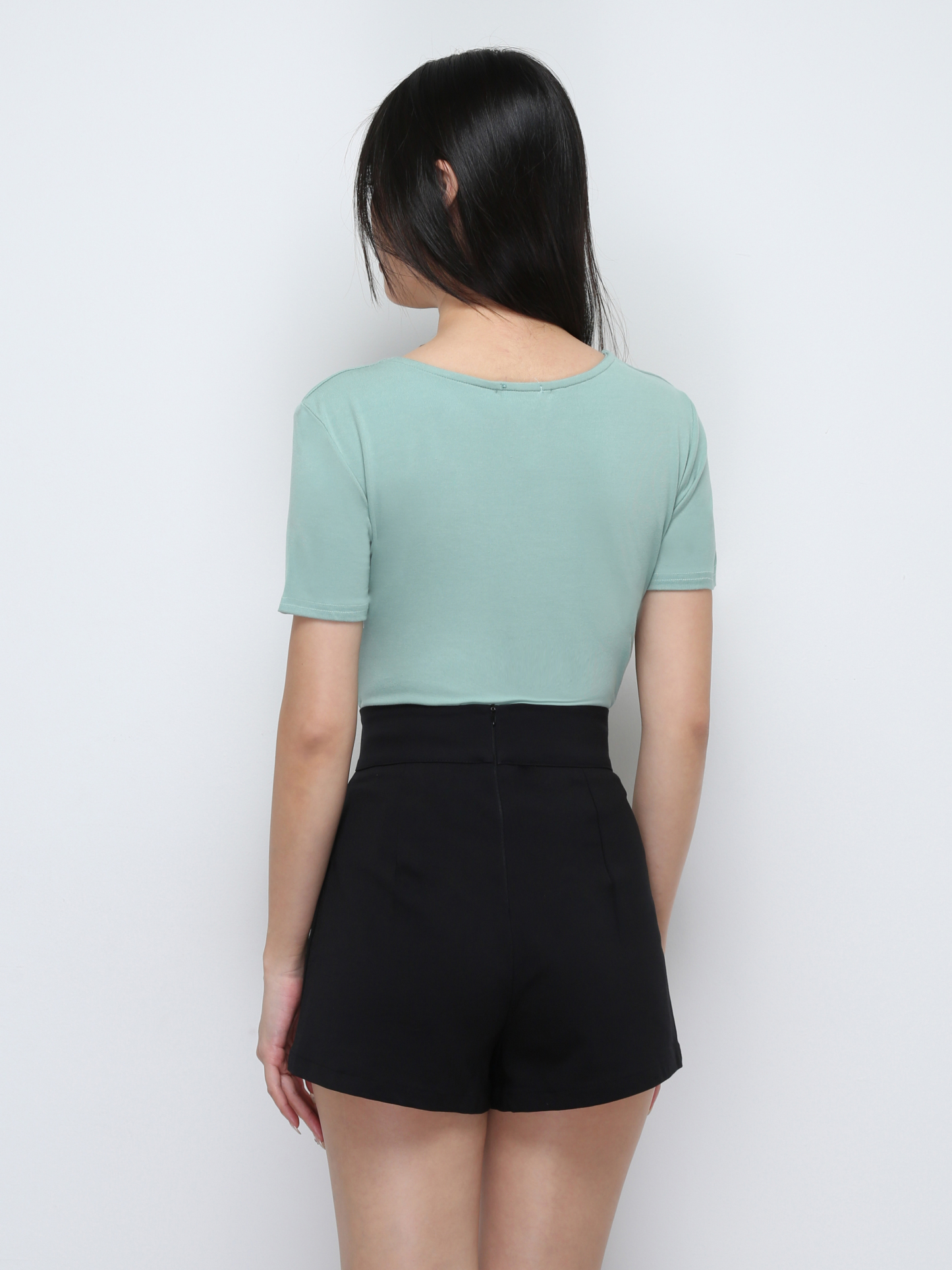 High Waist Front Pocket Short pants 29419