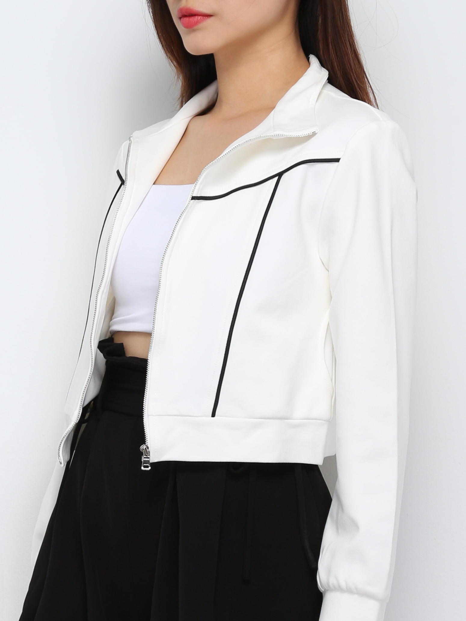 Long Sleeve Front Zip Coat 29770