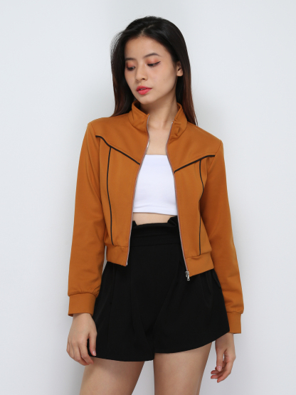 Long Sleeve Front Zip Coat 29770