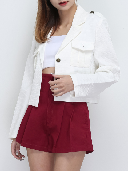 High Waist Pleated Skirt 29003