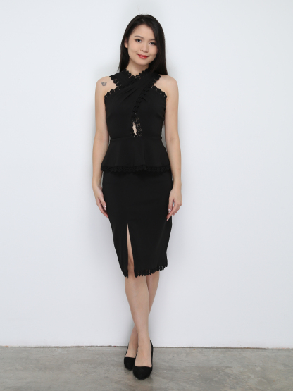 Sleeveless Pleated Dress 29760