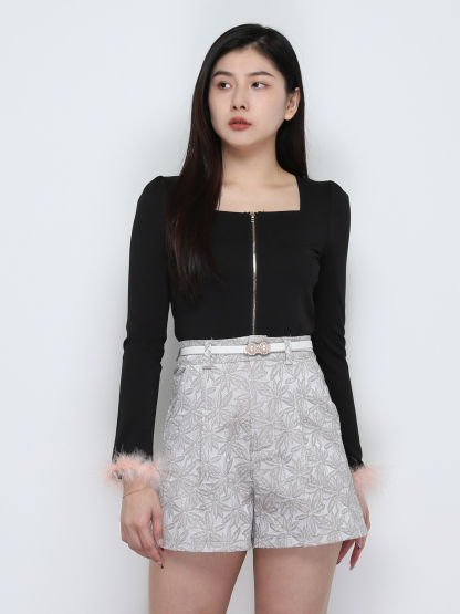 Long Sleeve Front Zip Top 29800