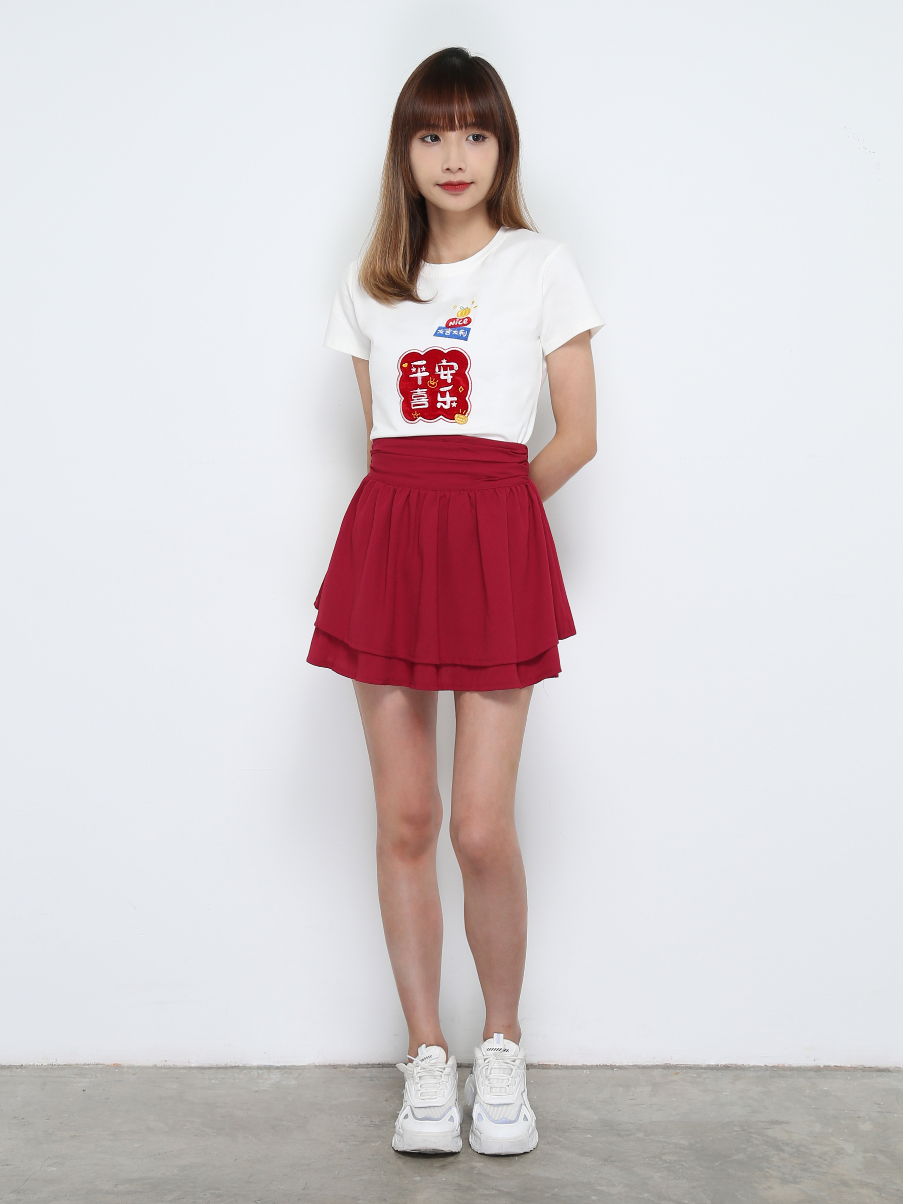 Short Sleeve Girl New Year Top 31676 (SPO)