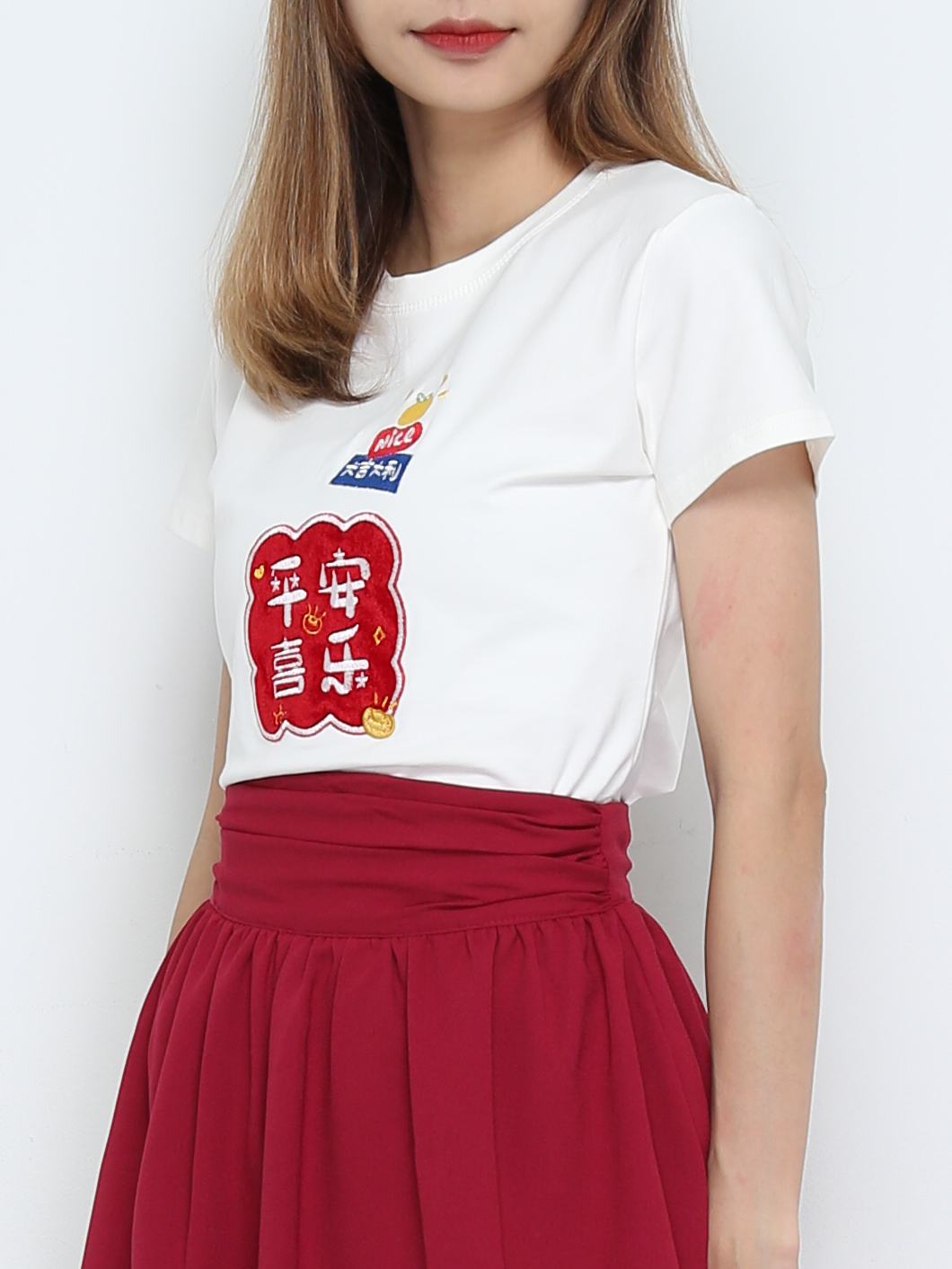 Short Sleeve Girl New Year Top 31676 (SPO)