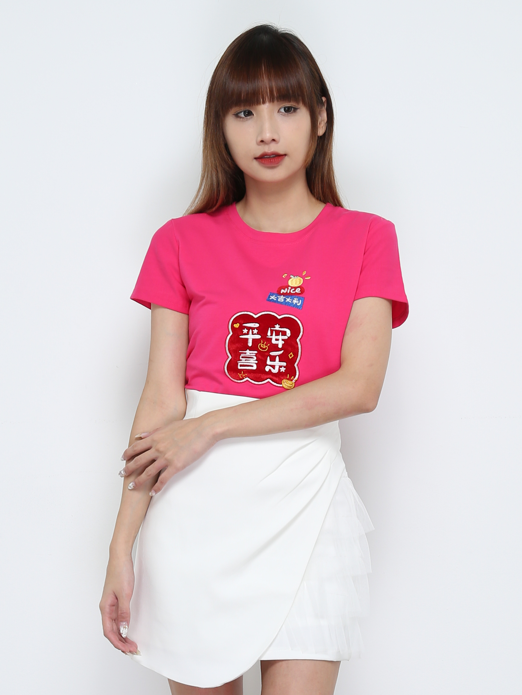 Short Sleeve Girl New Year Top 31676 (SPO)