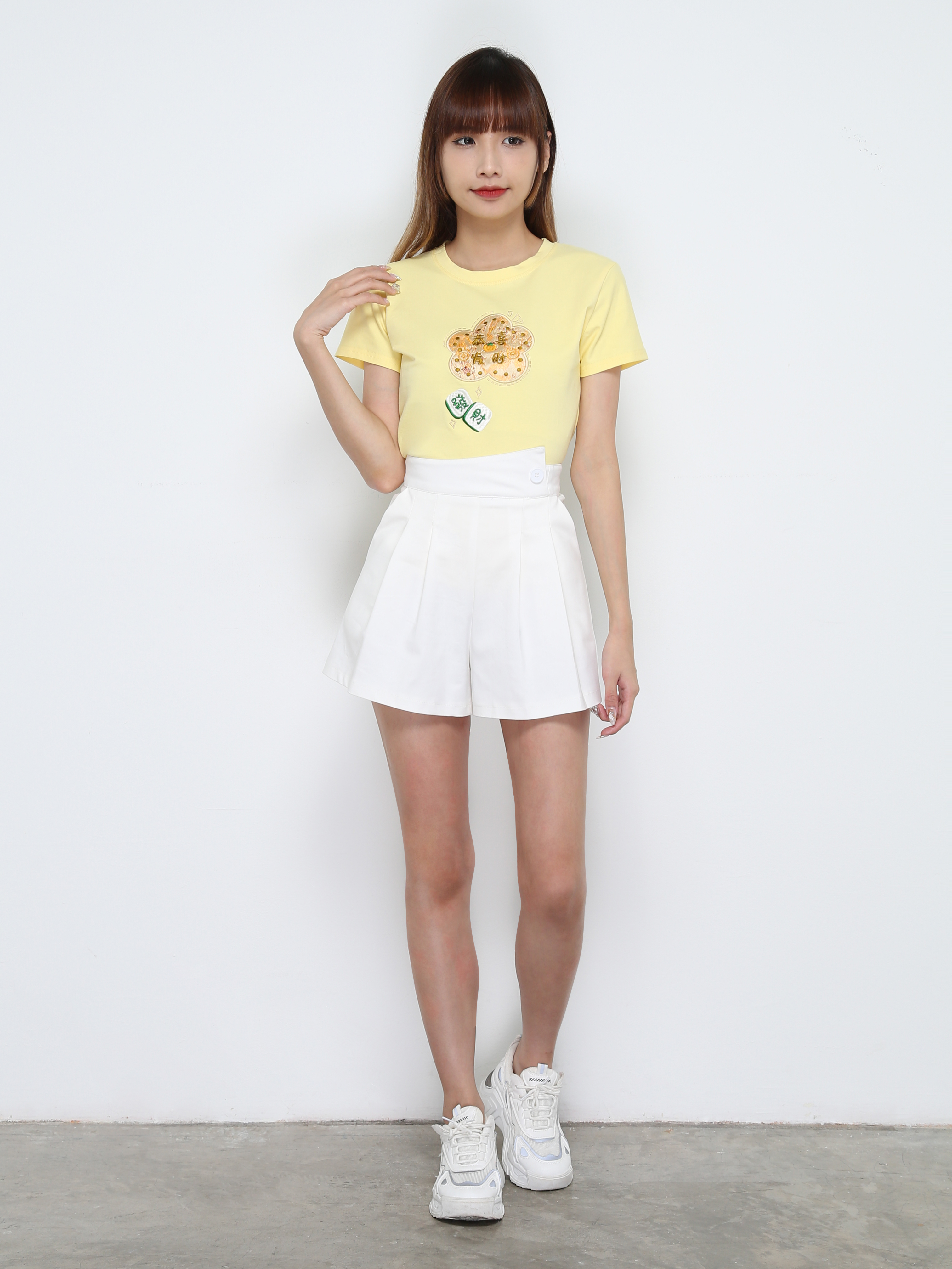 Short Sleeve Girl New Year Top 31675 (SPO)