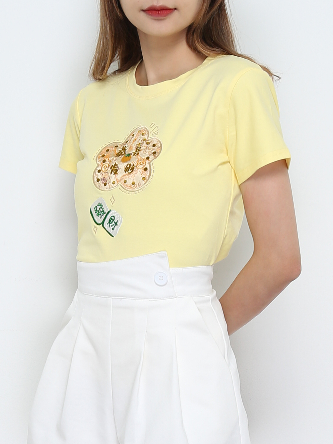 Short Sleeve Girl New Year Top 31675 (SPO)