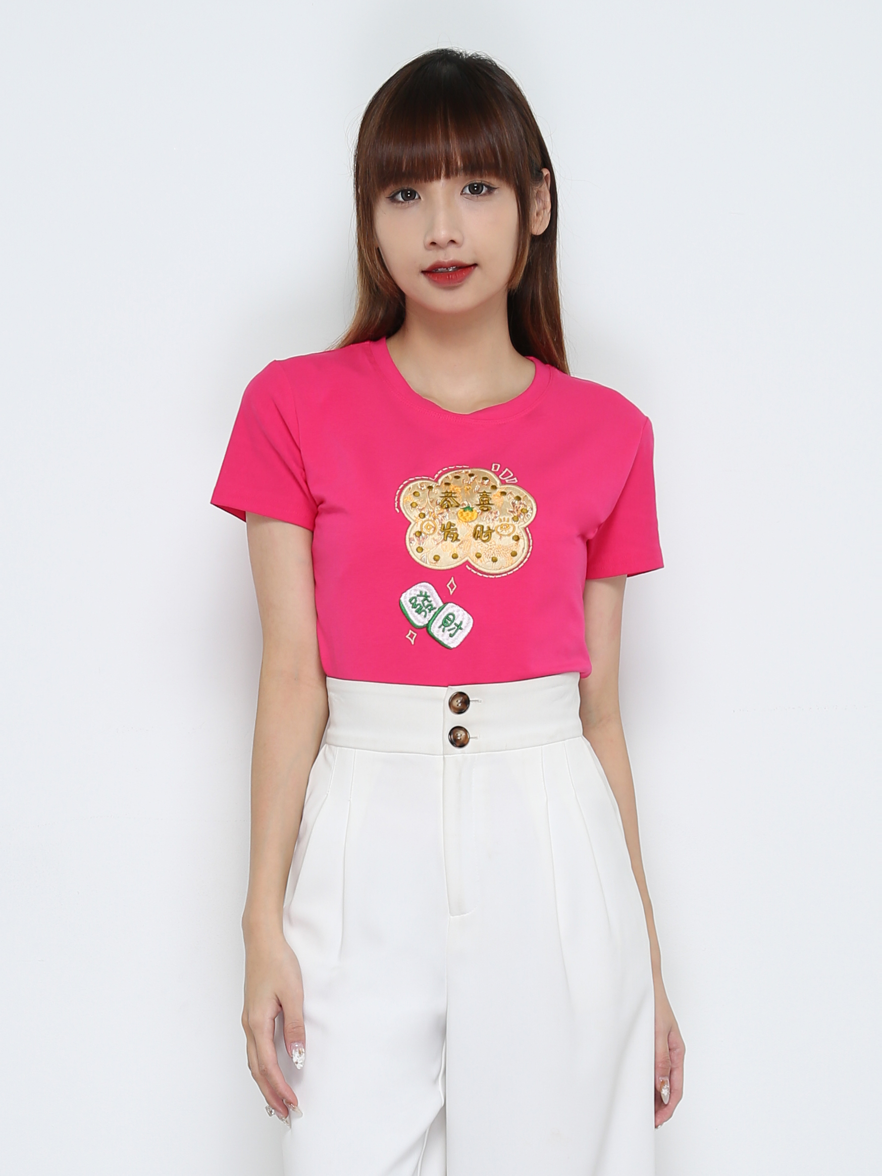 Short Sleeve Girl New Year Top 31675 (SPO)